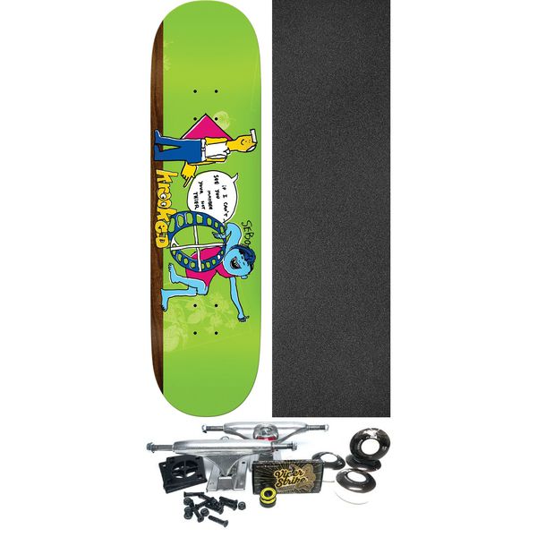 Krooked Skateboards Sebo Walker Not Their Skateboard Deck - 8.5" x 31.85" - Complete Skateboard Bundle